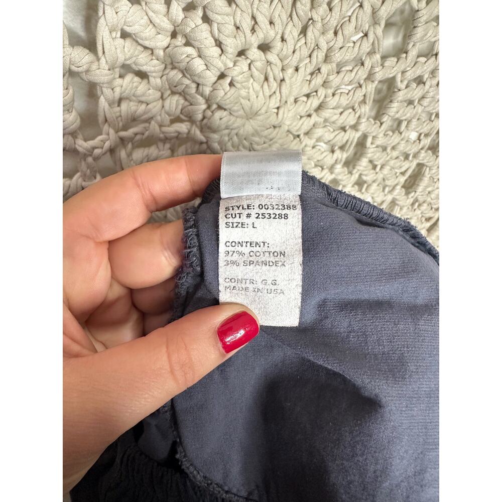 Cut Loose Lagenlook Cotton Blend Gray Barrel Leg Pants Size Large - Picture 4 of 4